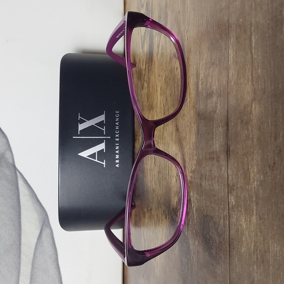 armani exchange clear frames